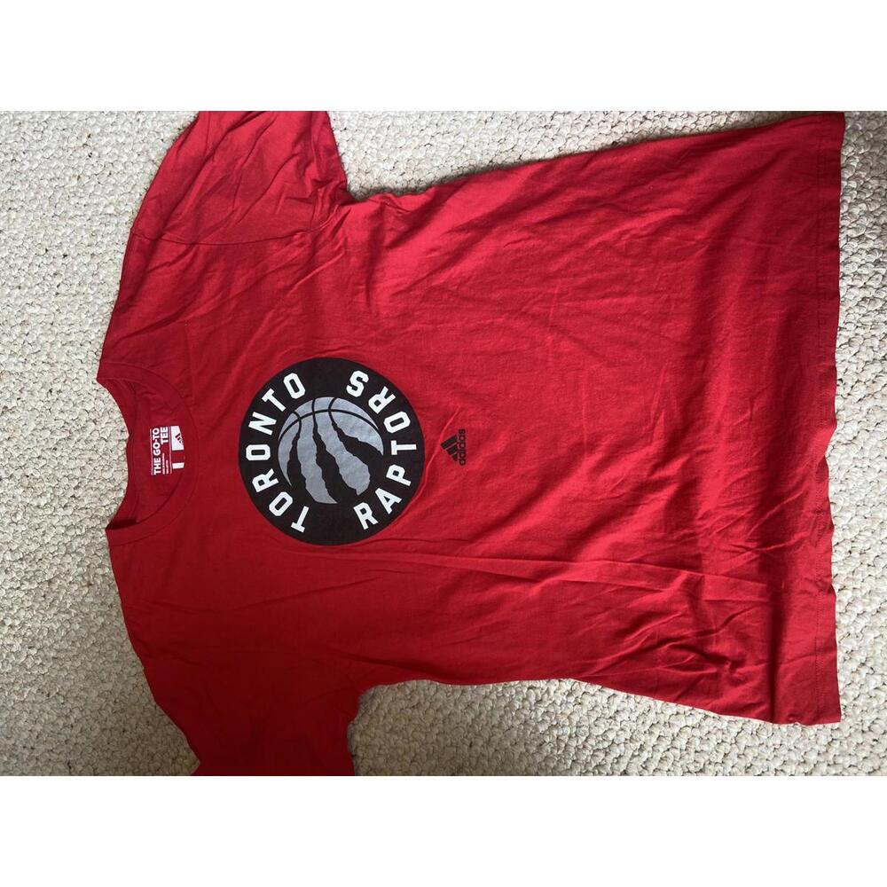 Adidas Toronto Raptors Red Tee - Men's Large